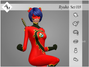 Sims 4 — Ryuko - Set018 by AleNikSimmer — THIS IS THE FULL SET. -TOU-: DON'T reupload my items as yours. DON'T reupload