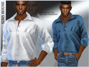 Sims 4 — Men's silk shirt by Sims_House — Men's silk shirt 13 options. Men's silk shirt for the game The Sims 4.