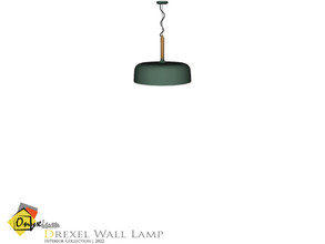 Sims 4 — Drexel Pendant Ceiling Lamp With Separate Cable Short by Onyxium — Onyxium@TSR Design Workshop Lighting
