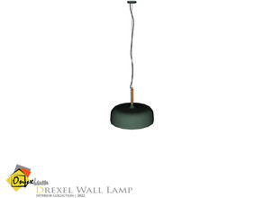 Sims 4 — Drexel Pendant Ceiling Lamp With Separate Cable Medium by Onyxium — Onyxium@TSR Design Workshop Lighting