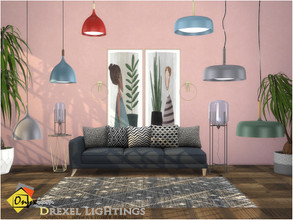 Sims 4 — Drexel Lightings by Onyxium — Onyxium@TSR Design Workshop Lighting Collection | Belong To The 2022 Year