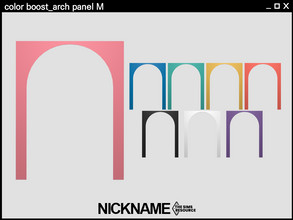 Sims 4 — color boost_arch panel M by NICKNAME_sims4 — 11 package files. -color boost_arch panel S -color boost_arch panel