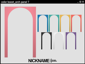 Sims 4 — color boost_arch panel T by NICKNAME_sims4 — 11 package files. -color boost_arch panel S -color boost_arch panel
