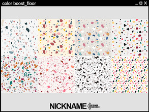 Sims 4 — color boost_floor by NICKNAME_sims4 — 11 package files. -color boost_arch panel S -color boost_arch panel M