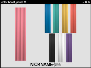 Sims 4 — color boost_panel T by NICKNAME_sims4 — 11 package files. -color boost_arch panel S -color boost_arch panel M