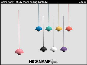 Sims 4 — color boost_study room ceiling lights M by NICKNAME_sims4 — 8 package files. -study room desk -study room