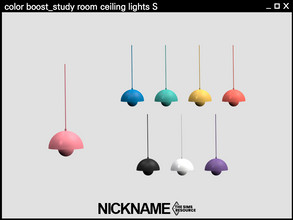 Sims 4 — color boost_study room ceiling lights S by NICKNAME_sims4 — 8 package files. -study room desk -study room