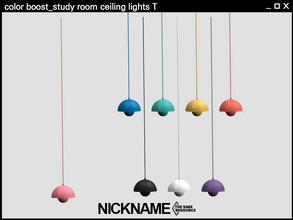 Sims 4 — color boost_study room ceiling lights T by NICKNAME_sims4 — 8 package files. -study room desk -study room