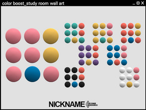 Sims 4 — color boost_study room wall art by NICKNAME_sims4 — 8 package files. -study room desk -study room computer