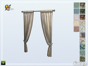 Sims 4 — Woodville Curtain Some Like It Plain Shorter Tall Rec A 2x1 by Mutske — This curtain is part of the Woodville
