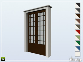 Sims 4 — Luton Door Glass 2x1 by Mutske — Part of the constructionset Luton. Made by Mutske@TSR.