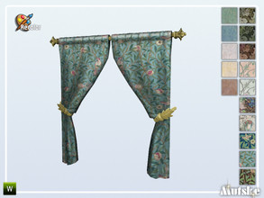 Sims 4 — Woodville Curtain Some Like It Plain Counter Recolor A 1x1 by Mutske — This curtain is part of the Woodville