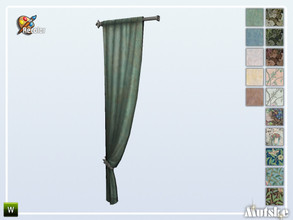 Sims 4 — Woodville Curtain Some Like It Plain Left Recolor B by Mutske — This curtain is part of the Woodville