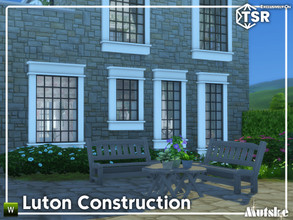 Sims 4 — Luton Constructionset Part 1 by Mutske — English style windows, to build your own landhouse. Comes with
