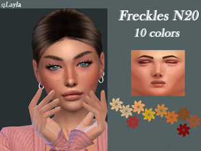 Sims 4 — Freckles N20 by qLayla — The freckles are : - base game compatible - available from teen to elder The freckles