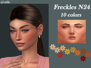 Sims 4 — Freckles N24 by qLayla — The freckles are : - base game compatible - available from teen to elder The freckles