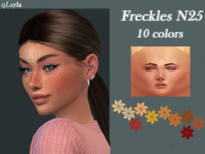 Sims 4 — Freckles N25 by qLayla — The freckles are : - base game compatible - available from teen to elder The freckles