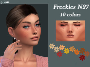 Sims 4 — Freckles N27 by qLayla — The freckles are : - base game compatible - available from teen to elder The freckles