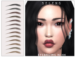 Sims 4 — Eyebrows N144 by Seleng — The eyebrows has 21 colours and HQ compatible. Allowed for teen, young adult, adult