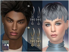 Sims 4 — Jimin's BTS Earrings by BAkalia — Hello :) Earrings Category 2 colors Unisex / Teen to Elder Base game