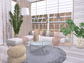 Sims 4 — Summer Livingroom by Suzz86 — Summer is a fully furnished and decorated livingroom. Size: 6x7 Value: $ 10,800