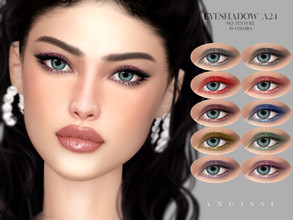 Sims 4 — Eyeshadow A24 by ANGISSI — Previews made with HQ mod -10 colors -HQ compatible -female -Custom thumbnail -Works