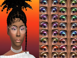 Sims 4 — Ashe Eyeshadow by whimsicalmuffinman — Bright Eyeshadow Set