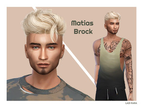 Sims 4 — Matias Brock by Ladi_RaRa2 — Matias Brock comes from a wealthy family...but does he look it? Hell no!..this
