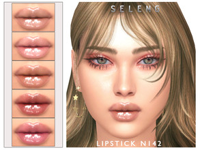 Sims 4 — Lipstick N142 by Seleng — The lipstick has 16 colours and HQ compatible. Allowed for teen, young adult, adult