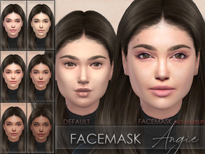Sims 4 — Facemask Angie by Jolea — Realistic facemask for female sims. Preview was taken without makeup and skin detail.