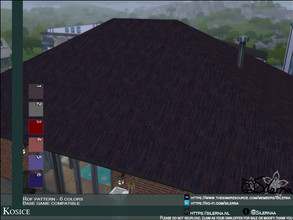 Sims 4 — Kosice by Silerna — - Basegame compatible - Roofs - 6 different colors - Please do not reupload, claim as your