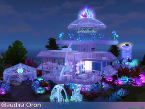Sims 4 — Claudira Oron / No CC by nolcanol — Claudira Oron is a futuristic house hiding an alien secret. Not everyone has