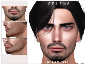Sims 4 — Beard N93 by Seleng — HQ compatible beard with 21 colours, available for Teen to Elder.