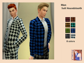 Sims 4 — ws Man Suit Houndstooth - RC by watersim44 — ws Man Suit Houndstooth recolor Nice suit for the summer. ~ in 8