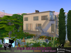 Sims 4 — FGD RealEstate 2022041 by Merit_Selket — downtown Family home, built in Del Sol Valley 40 x 30 No CC used
