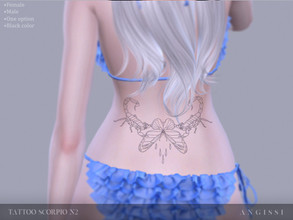 Sims 4 — Tattoo-Scorpio n2 by ANGISSI — * HQ compatible * Female+Male * Works with all skins * Custom thumbnail