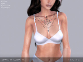 Sims 4 — Geometry tattoo n9 by ANGISSI — *HQ compatible *FEMALE+MALE *Works with all skins *Custom thumbnail
