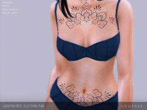 Sims 4 — Geometry tattoo n10 by ANGISSI — *HQ compatible *FEMALE+MALE *Works with all skins *Custom thumbnail