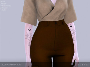 Sims 4 — Tattoo-Lotus n7 by ANGISSI — * 3 options (right,left,both hand) * HQ compatible * FEMALE+MALE * Works with all