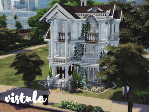 Sims 4 — Vistula |No CC by GenkaiHaretsu — A new Victorian home for a small family. Rich and glamorous. 