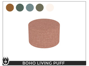 Sims 4 —  Modern Boho Living Room Puff by nemesis_im — Puff from Modern Boho Living Room Set - 4 Colors - Base Game
