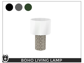 Sims 4 — Modern Boho Living Room Table Lamp by nemesis_im — Lamp from Modern Boho Living Room Set - 3 Colors - Base Game