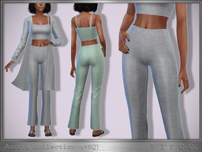Sims 4 — Aurora Pants. by Pipco — Comfy, relaxed pants in 15 colors. Base Game Compatible New Mesh All Lods HQ Compatible