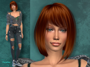 Sims 4 — Gabrielle Gabin by caro542 — Hello, I'm Gabrielle, and I want as many friends as possible... Go to Required tab