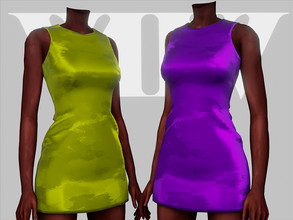 Sims 4 — Party Collection - DRESS by Viy_Sims — New Mesh 7 Colors Compatible with HQ mode Low Poly Custom Thumb My Site: