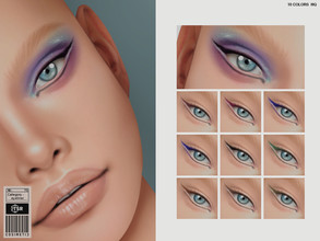 Sims 4 — Eyeliner | N70 by cosimetic — - It is suitable for Female - 10 Swatches. - Custom thumbnail. - You can find it