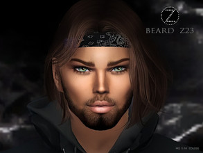 Sims 4 — BEARD Z23 by ZENX — -Base Game -All Age -For Female -16 colors -Works with all of skins -Compatible with HQ mod