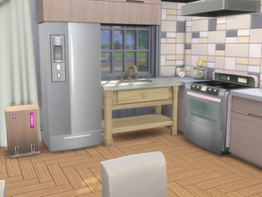 Sims 4 — The Refrigerator and Stove set by Samsoninan — Recolord refrigerator and stove.