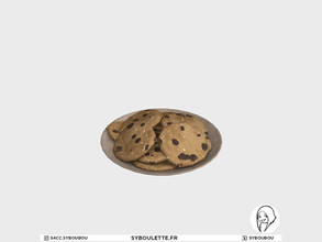 Sims 4 — Cooking cookies - Plate by Syboubou — This is a cookie plate available in 6 colors swatches.