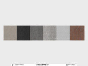 Sims 4 — Loft - Floor: Square brick by Syboubou — Square brick floor, available in 6 color swatches.
